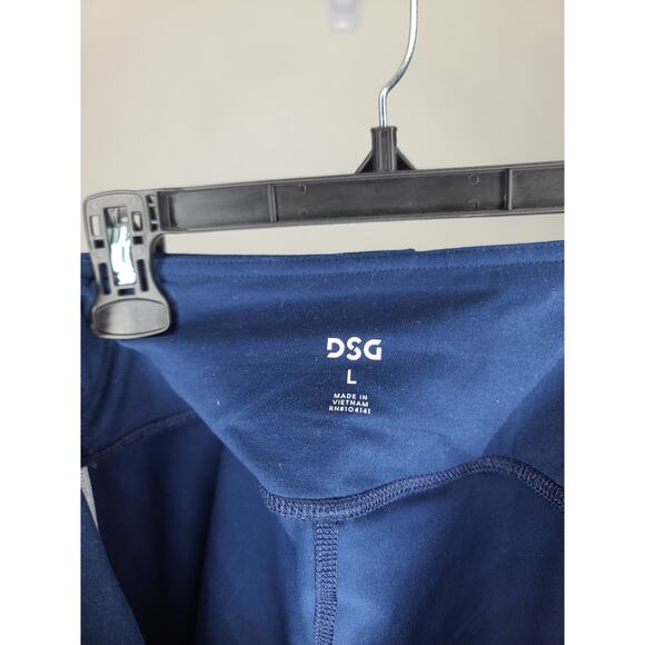 NWT DSG Dicks Sporting Goods high rise navy pink 7/8 length leggings - large - Picture 3 of 5